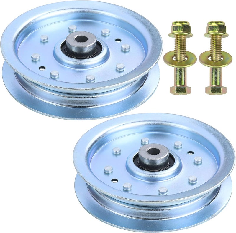BOSFLAG 2 Pack 753-08171 Idler Pulley Kit Replaces 756-04129, 756-04129B, 756-04129C, 956-04129, 956-04129B, 956-04129C, 753-08068, 753-08068A for Cub Cadet RZT50 RZT54 LTX1050 LTX1040 LT2000 Tractors - Image 1