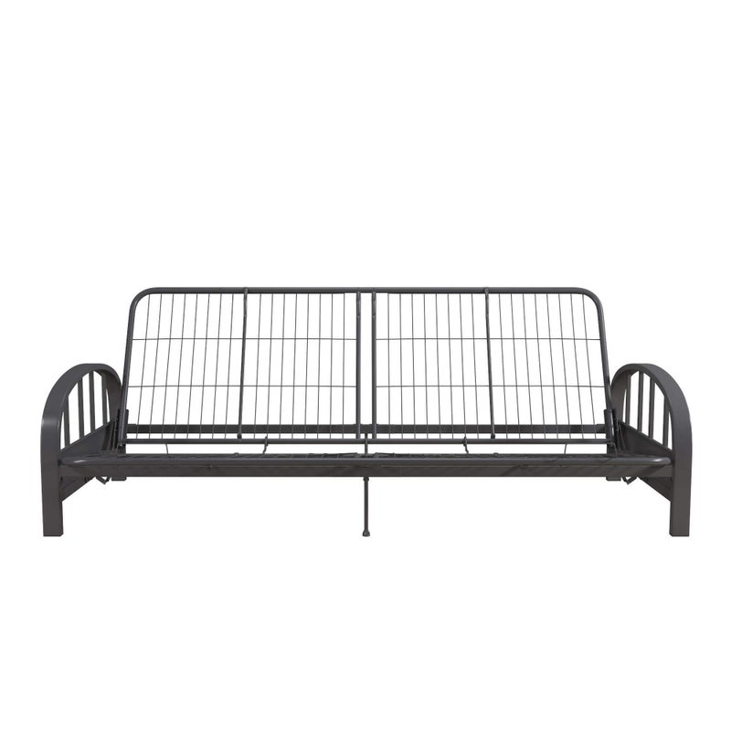DHP DHP Durable Metal Grey Futon Couch Bed Frame 