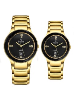 Sveston Jubile Analog Quartz Gold Stainless Steel Couple Set Watch SV 7519  - Image 1
