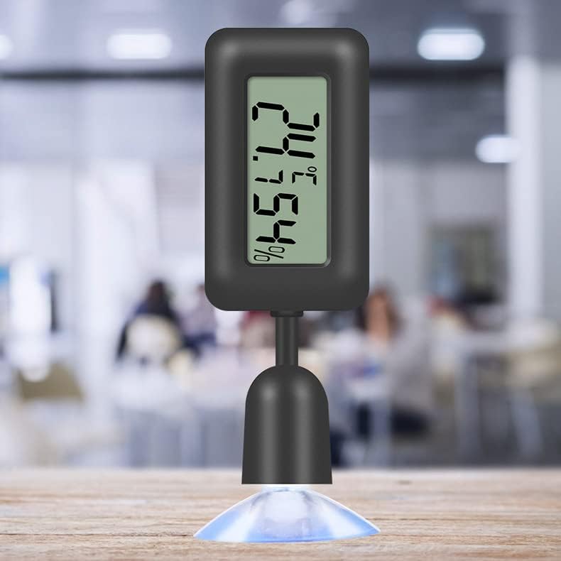 مقياس حرارة ورطوبة رقمي LCD مع إضاءة خلفية لحوض الزواحف والبيت الزجاجي والحاضنة - Image 3