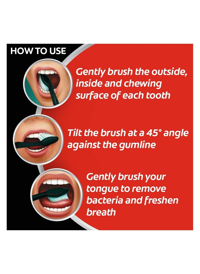 Colgate - Colgate Charcoal Gentle Deep Cleaning manual Toothbrush for Adults - 4 Pcs (Slim Soft) - Image 1