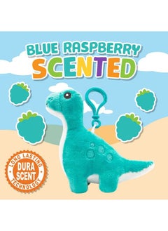 Scentco Dino Dudes Backpack Buddies Scented Plush Toy Dinosaur Clips Brontosaurus Raspberry Stocking Stuffer  - Image 3