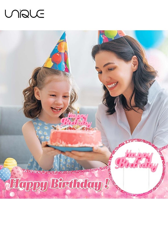 يونيك مجموعة شموع 11 قطعة - شمعة رفيعة قصيرة قطر 2.95 بوصة بشكل لولبي - شمعة عيد ميلاد - شمعة تزيين كيك عيد الميلاد - لتزيين الكيك وحفلات أعياد الميلاد (وردي) - Image 3