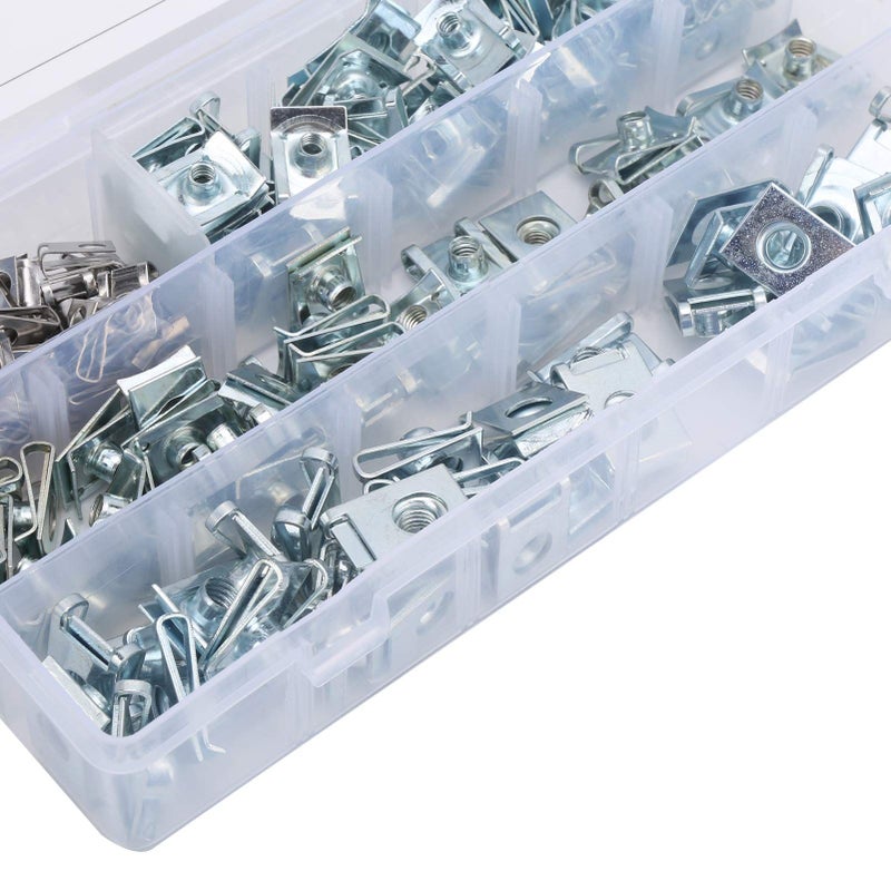 160 Pcs 304 Stainless Steel M8 U Type Chimney Nut Fasteners Car Clips - Image 4