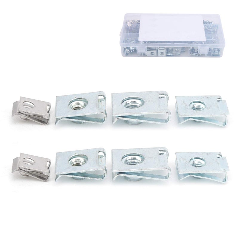 160 Pcs 304 Stainless Steel M8 U Type Chimney Nut Fasteners Car Clips - Image 3