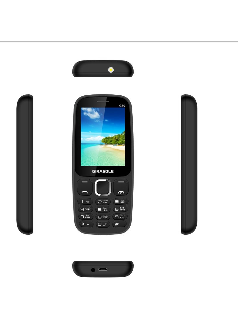 GIRASOLE Girasole G30 - 2.4-inch Dual SIM Mobile Phone - black 