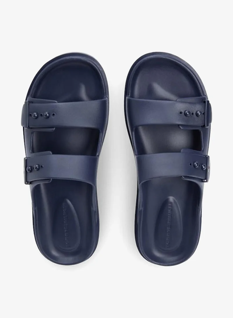 Tommy Hilfiger Desert Sky Lightweight Pin Buckle Serrated Pool Slides for Men | Best Price UAE