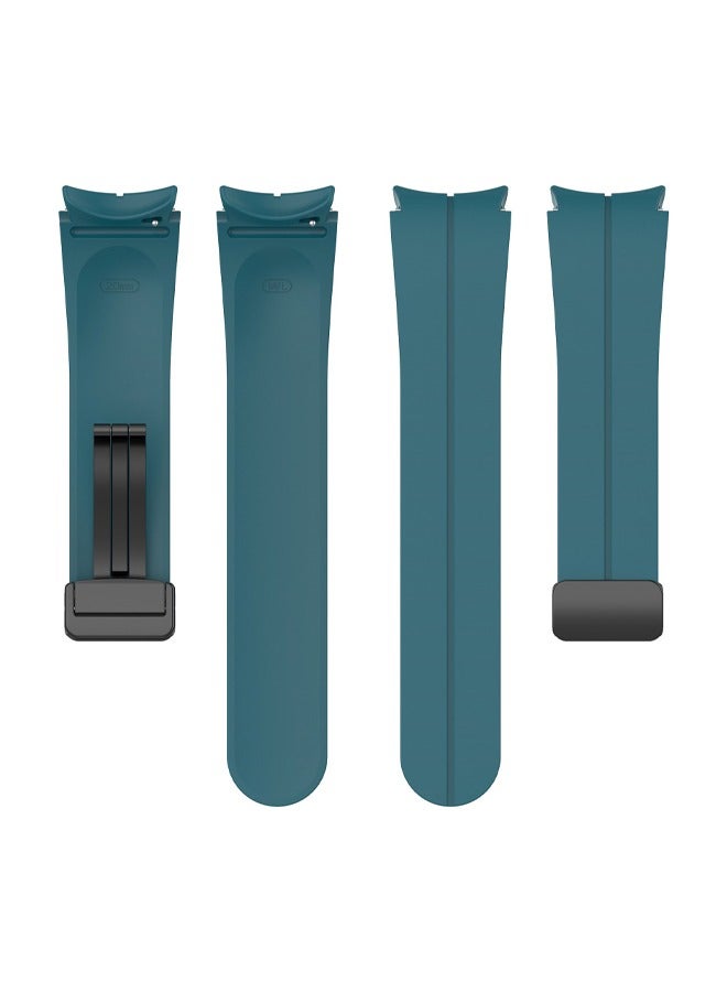 For SamsungGalaxy Watch6 Classic43mm47mm Galaxy Watch6 40mm44mm Galaxy Watch5 Pro 45mmGalaxy Watch5 44mm40mm Galaxy Watch4Galaxy Watch4 Classic Folding Magnetic Buckle Silicone Strap - Image 5