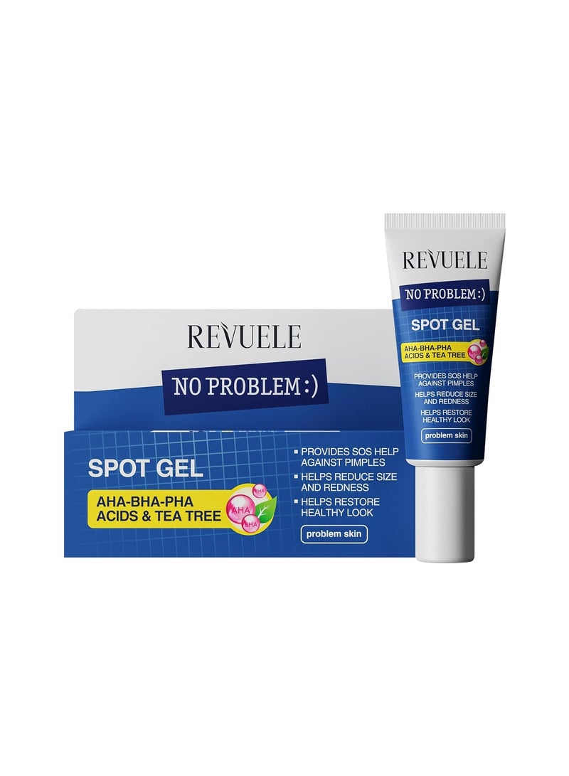 ريفولي جل سبوت نو بروبلي من ريفيويل، أحماض AHA BHA PHA وشجرة الشاي