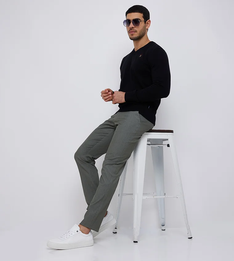 بيفرلي هيلز بولو كلوب بنطلون كاجوال بقصة ضيقة