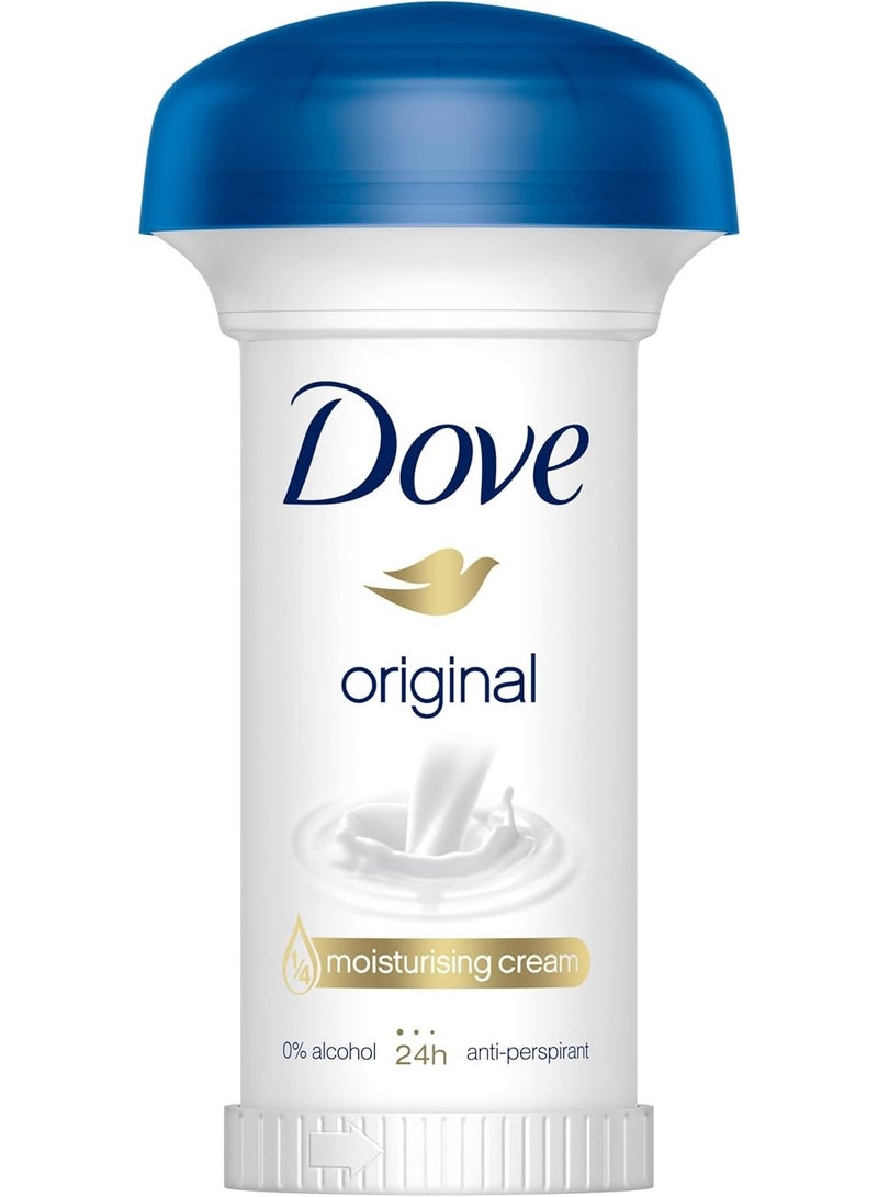 Dove Original anti-perspirant moisturising Cream 50ml - Image 1