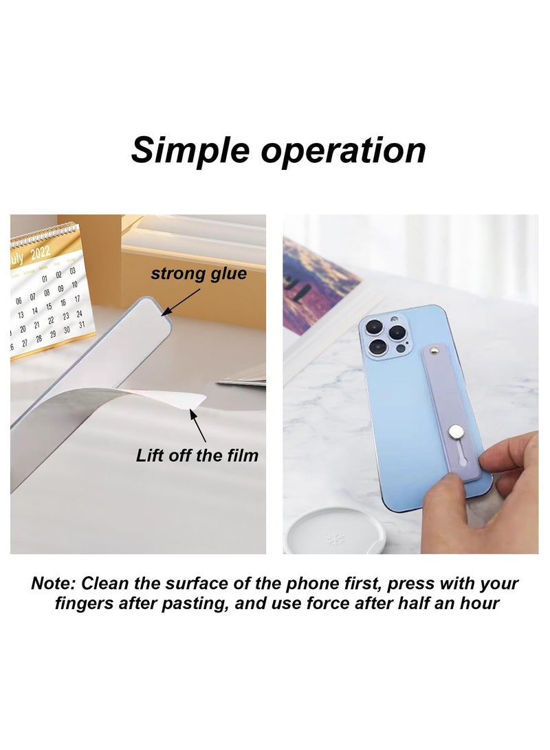 5 Pcs Phone Grip Holder, Finger Cell Phone Grip, Silicone Finger Strap, Telescopic Mobile Phone Holder for All Smartphones grip - Image 4