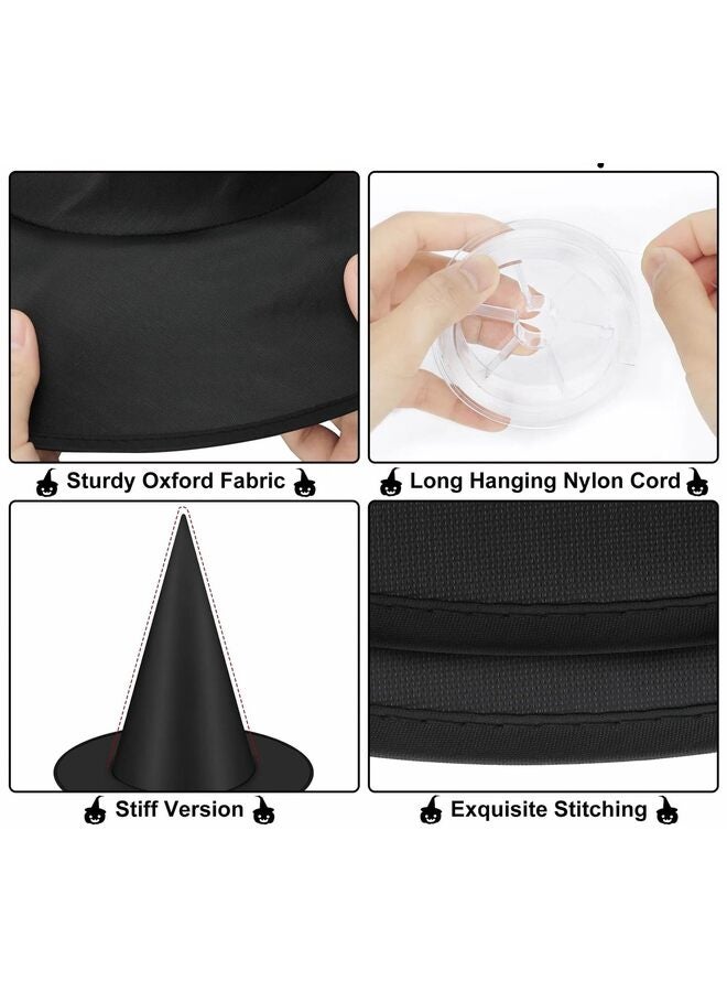 يُسلِّم 36 قطعة من زينة القبعات السوداء للنساء والأطفال لتزيين الحفلات الداخلية والخارجية - Image 2