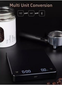 LEOKOR Digital Coffee Scale with Timer LED Screen Espresso Scale Built-in Battery 3kg Max  - Image 3