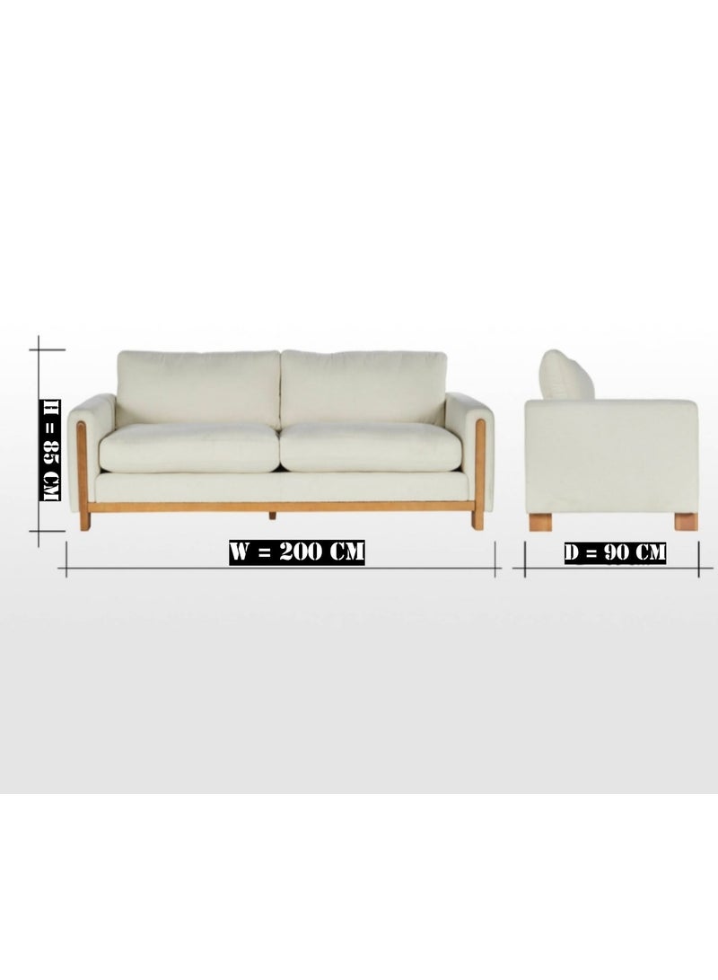 Other Manufacturer Modern American sofa for 3 people, size 200 x 90 x 85 cm - Image 3