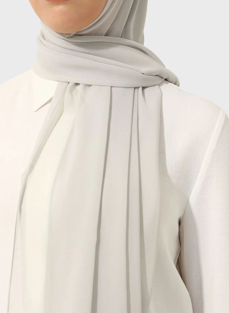 Tuva Shawl by Modanisa Chiffon Lightweight Scarves