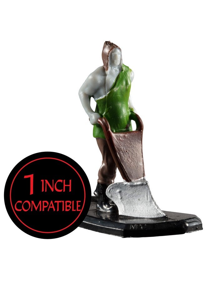 Monster Protectors Monster Protectors Townsfolk Mini Fantasy Figures- 8pc Hand-Painted Fieldworkers Non Player Character NPC Miniatures -1" Hex-Sized Compatible with DND Dungeons Dragons Tabletop Games  - Image 3