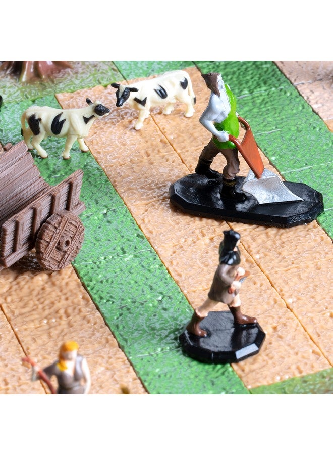 Monster Protectors Monster Protectors Townsfolk Mini Fantasy Figures- 8pc Hand-Painted Fieldworkers Non Player Character NPC Miniatures -1" Hex-Sized Compatible with DND Dungeons Dragons Tabletop Games  - Image 5