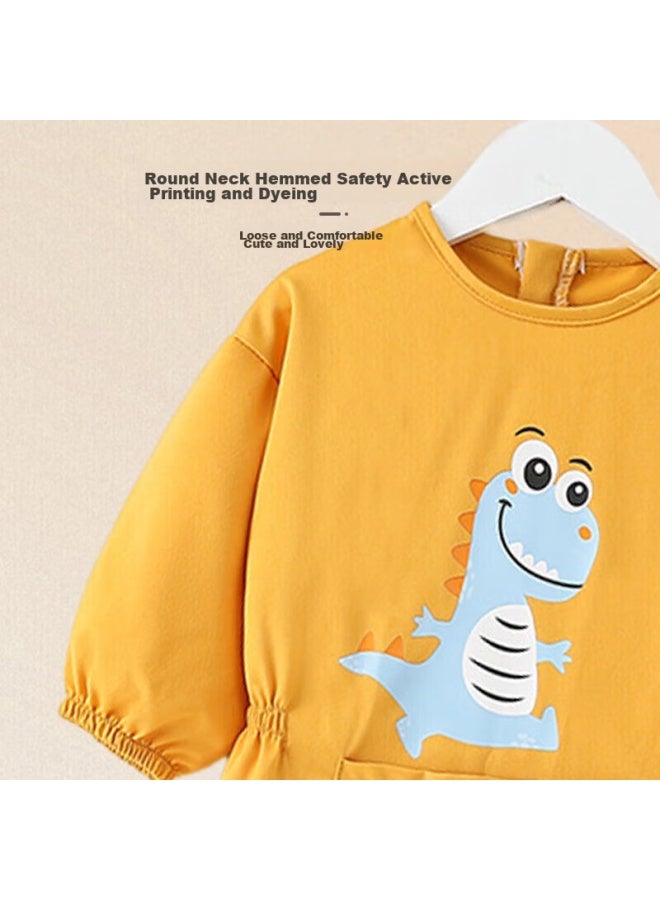 9i9 Baby Romper, Crawling And Walking Suit, Anti-dirt, One-piece Infant Bodysuit, Water-resistant Protective Clothing, Dinosaur A126 - Image 5