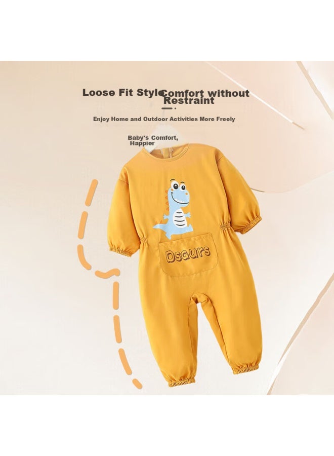 9i9 Baby Romper, Crawling And Walking Suit, Anti-dirt, One-piece Infant Bodysuit, Water-resistant Protective Clothing, Dinosaur A126 - Image 4