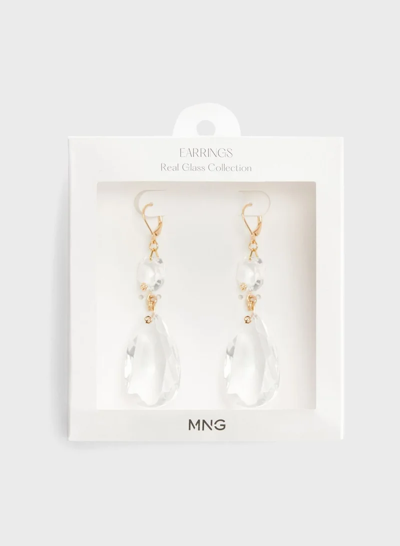 MANGO Girona Drop Earrings