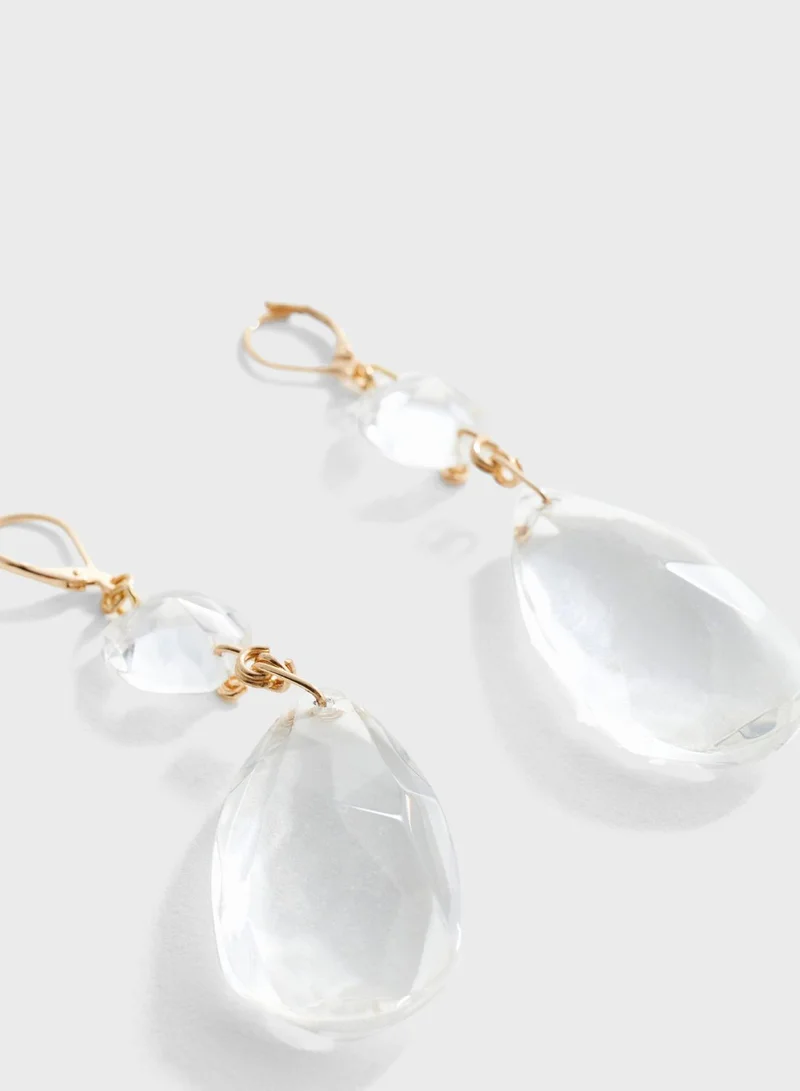 MANGO Girona Drop Earrings