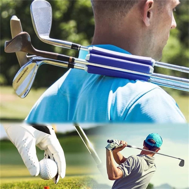 woobles Portable Golf Club Retainer, Easy to Carry Club Carrier for Woods, Irons, Wedges, Putters and Hybrid & Utility Clubs, Quality Materials Can Hold up to 6 Golf Clubs, 3 Tees and A Ball Marker Black - Image 4