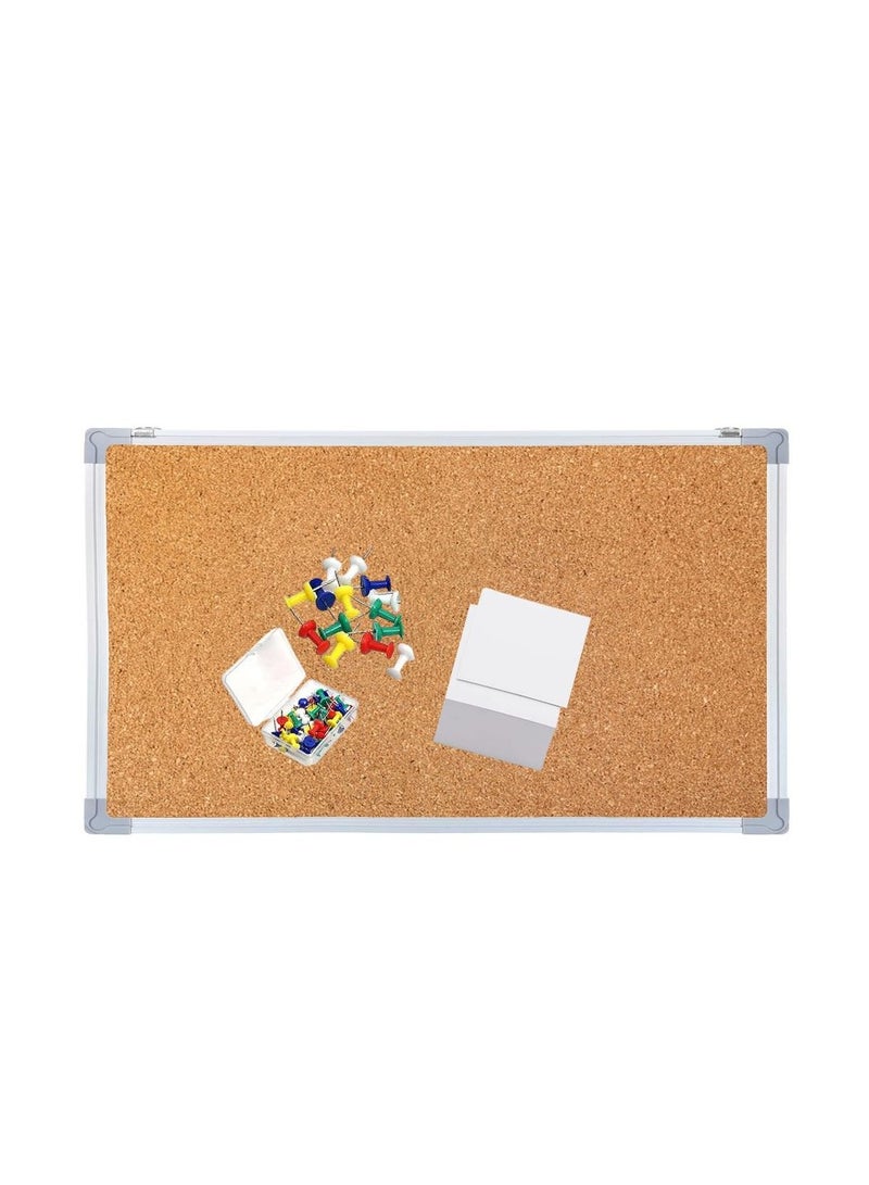 90*120 cm corkboard + push pins +  memo paper - Image 1