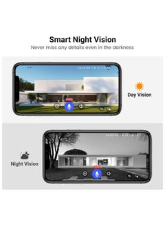 General 1080P wireless visual doorbell camera, night vision, intelligent AI detection, two-way audio, 2.4GHz Wi-Fi support, including ringtone, battery powered  - Image 4