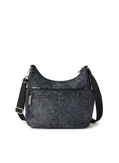 Baggallini Baggallini Securtex® Anti-theft Free Time Crossbody Bag Cross Body, Midnight Blossom, One Size US  - Image 1