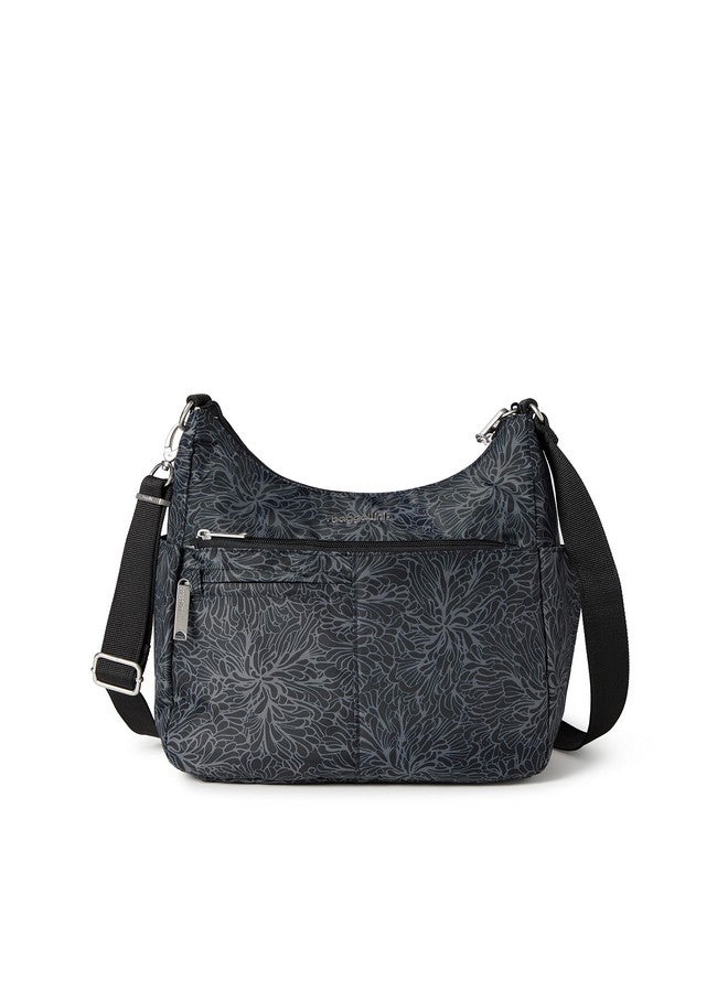 باجاليني حقيبة كروس بودي Baggallini Securtex® Antitheft Free Time Cross Body، Midnight Blossom، مقاس واحد أمريكي - Image 1