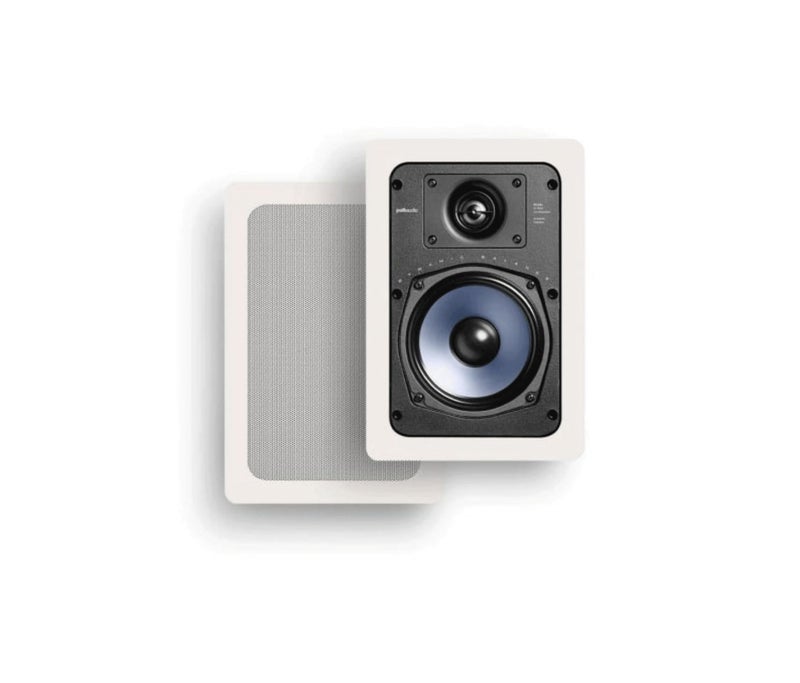 Polk Audio RC55i 2-Way Premium in-Wall 5.25" Speakers (Pair) | Perfect for Damp and Humid Indoor/Outdoor Placement (White, Paintable Grille) - Image 2