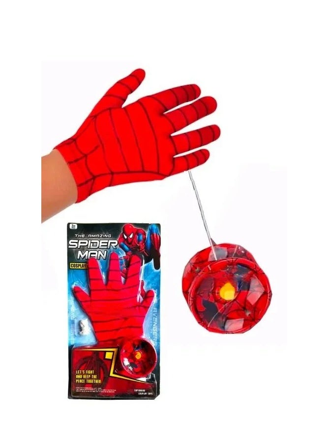 MUMS PLANET Spider-Man: Costume Glove with Web Shooter - Complete Your Heroic Look - Perfect Gift for Kids! 