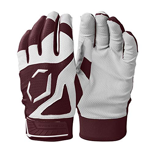 EvoShield SRZ1 Adult Batting Gloves Maroon Small - Image 1