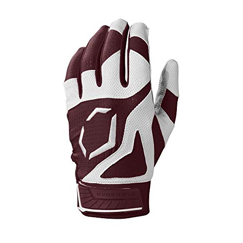 EvoShield SRZ1 Adult Batting Gloves Maroon Small - Image 3
