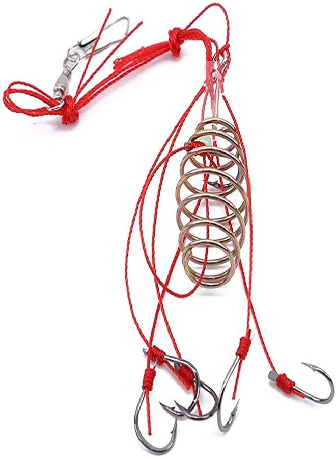RedOak High Power Nylon Jacketed Sharp Fishing Hook - Pack of 4 - No :7 - Image 3