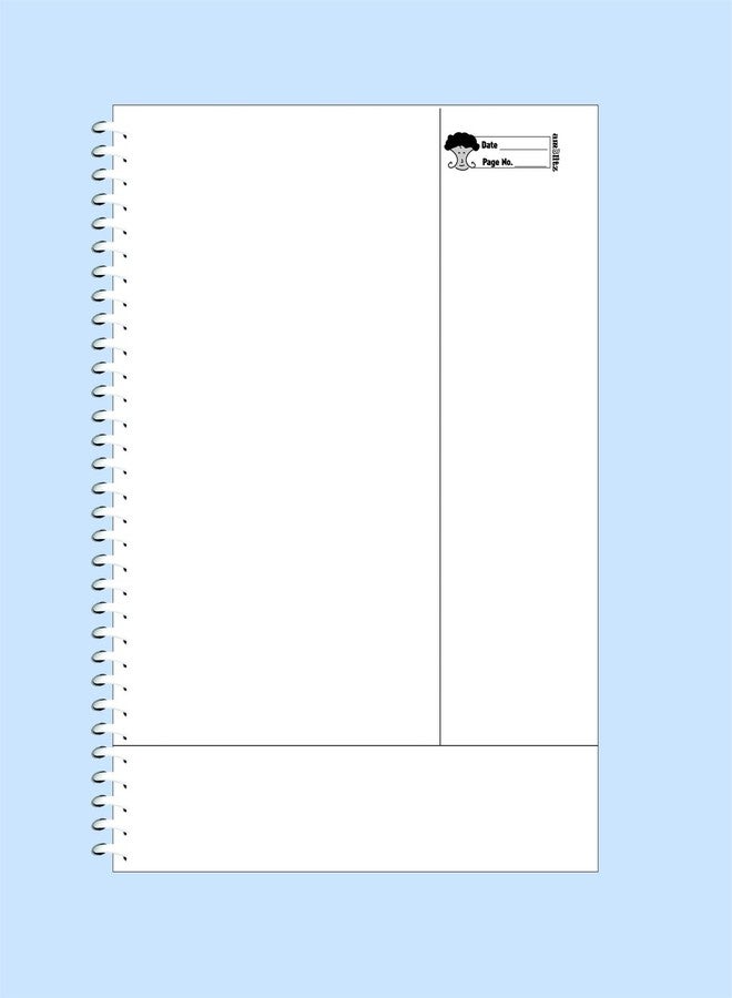 amblitz Unruled Spiral Notebook | UPSC TOPPER's Template for Current Affairs & General Studies Notemaking | Unique Format | (200 Pages, Pack of 1) - Image 1