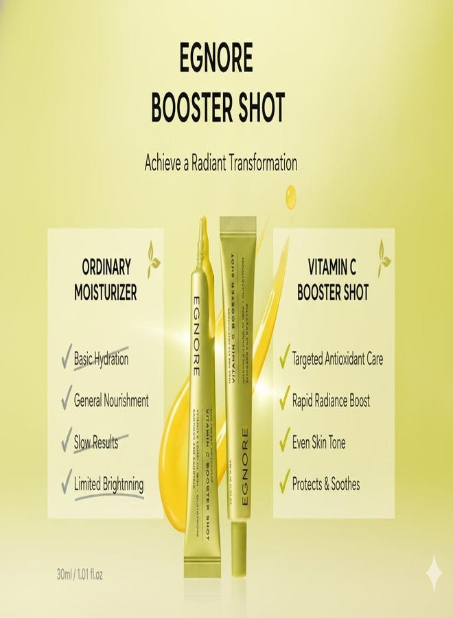 EGNORE Vitamin C Booster Shot, 5% Dual Vitamin C + Glutathione Serum for Dark Spot Care, Hydrating Daily Facial Moisturizer for Dull & Uneven Skin - Image 3