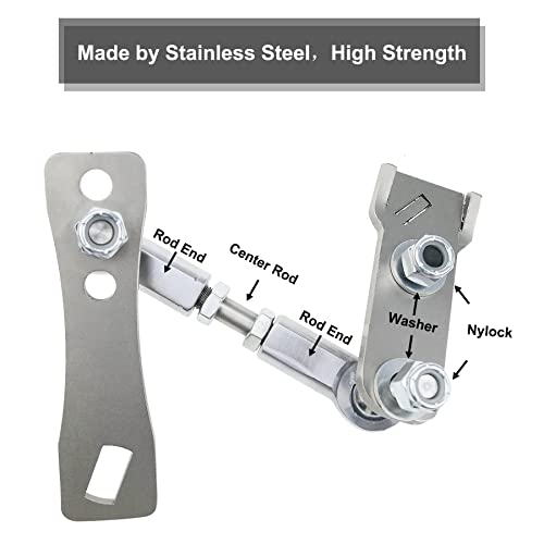GUZIKO Transfer Case Linkage Kit Fits for Jeep Cherokee XJ Comanche MJ 1986-2001 New Stainless Steel Material Easy to Install - Image 5