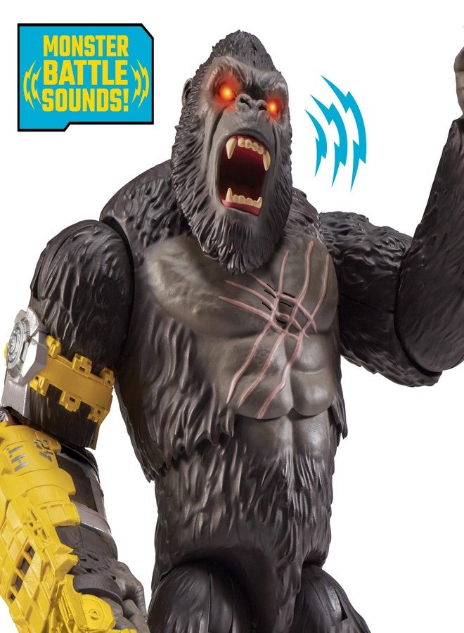 Monsterverse بلاي ميتس غودزيلا × كونغ: مجسم كونغ الضخم الفاخر ذو لكمة القوة مقاس 13 بوصة - Image 3