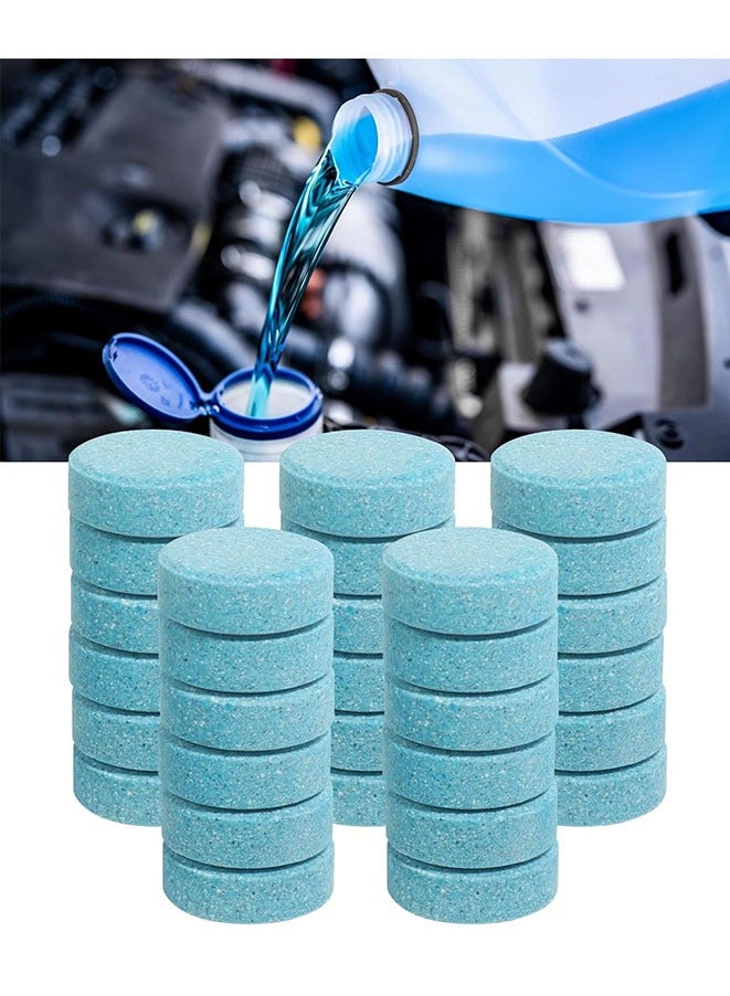 30 Pieces Washer Tablets Car Windshield Glass Concentrated Solid Tablets for Car,Kitchen,Window - Image 1