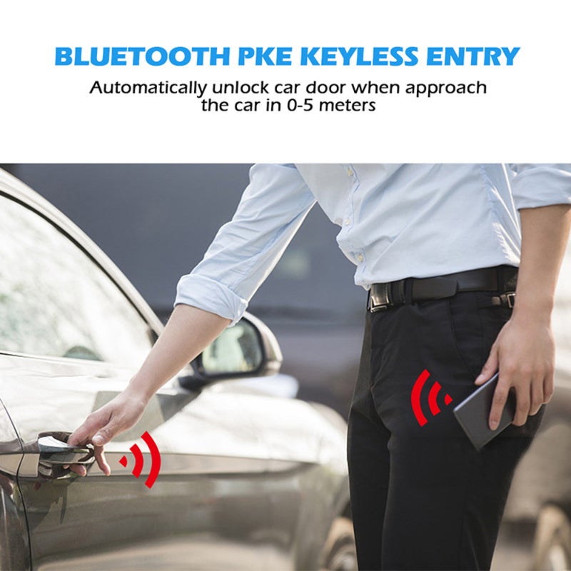 Car Remote Starter Multicolor: Remote Engine Pre-Cool Warm-Up - Vibrations Alarm Anti-Theft, 24H LCD Monitor, Timed Start, FSK Stable Transmission PKE Keyless Entry for Car Owners Daily Use - Image 2