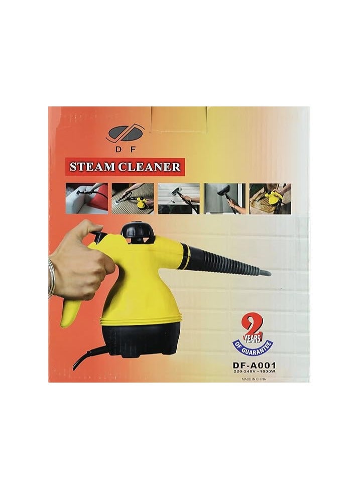 Handheld steam cleaner, yellow/black - Image 1