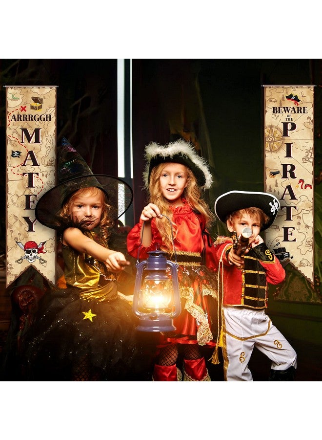 Tegeme لوازم حفلة القراصنة من تيغيمي - لافتة خريطة الكنز للقرصان - زينة حائط مرحبًا - لافتة باب بحرية لصيد الكنز لحفلة عيد ميلاد الأولاد - دعامة تصوير - Image 5