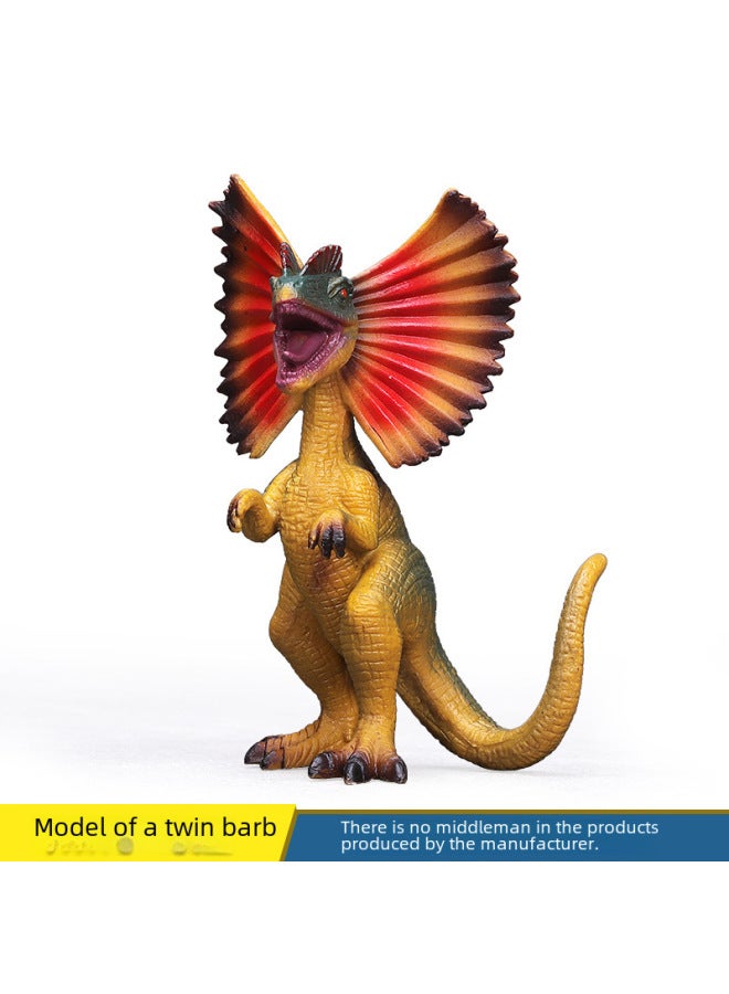 Jurassic Little Pterosaurus Tyrannosaurus Canglong Brachiosaurus Spinelactosaurus Model Toys Dinosaur Model Boys Toys Wholesale-Color:Double-ridged Dragon - Image 3