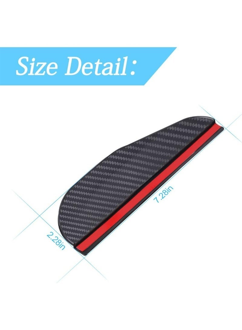 كيلا عبوة من قطعتين من واقيات الزجاج للمرايا الجانبية للسيارة بمقاس عالمي (أسود) - Image 3