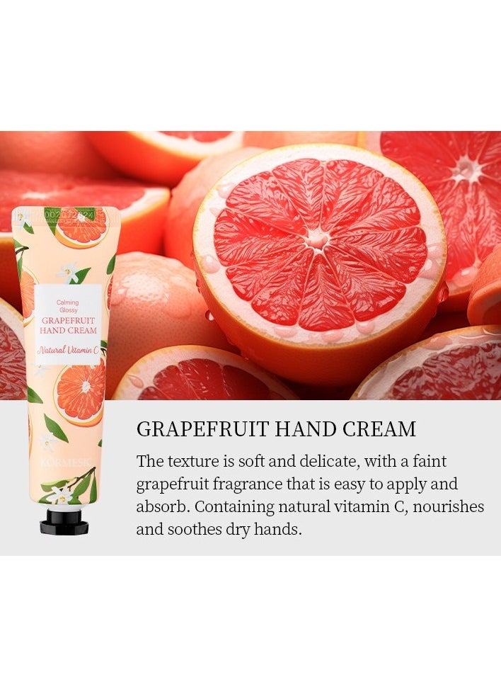 2-Pack Grapefruit Hand Cream 30g | Refreshing Moisture, Keeps Hands Soft