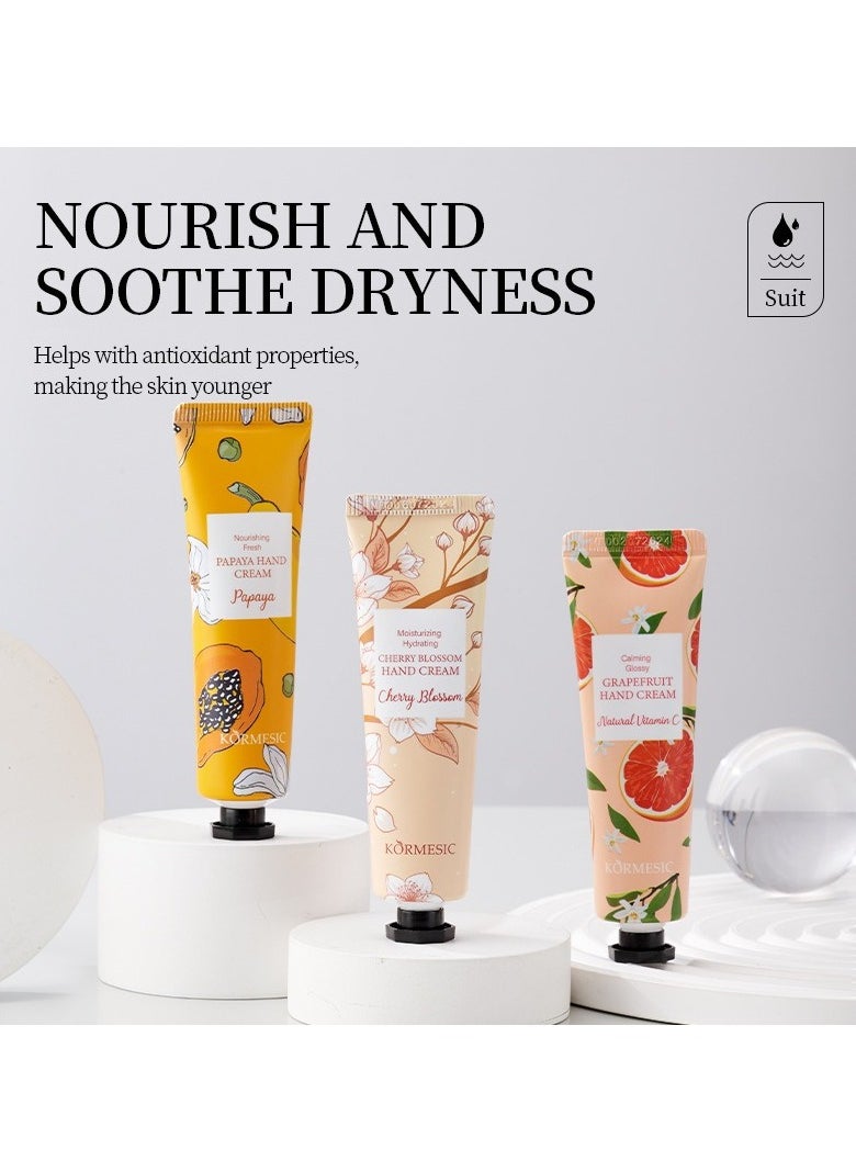 2-Pack Grapefruit Hand Cream 30g | Refreshing Moisture, Keeps Hands Soft