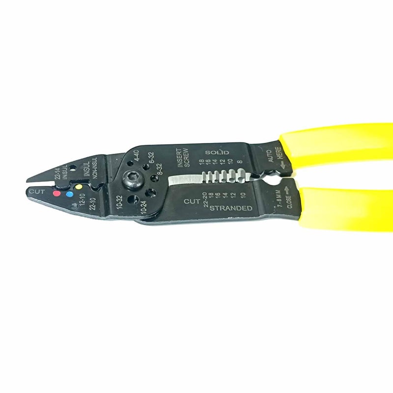 UPTODATETOOLS UPTODATETOOLS Wire Stripper For Electrician 9 Inch Electric Multi Tools Cable Stripper Plier Crimper Wire Cutter Electric Wire MultiTool Stripper Crimper Bender Cutter Pliers  - Image 3