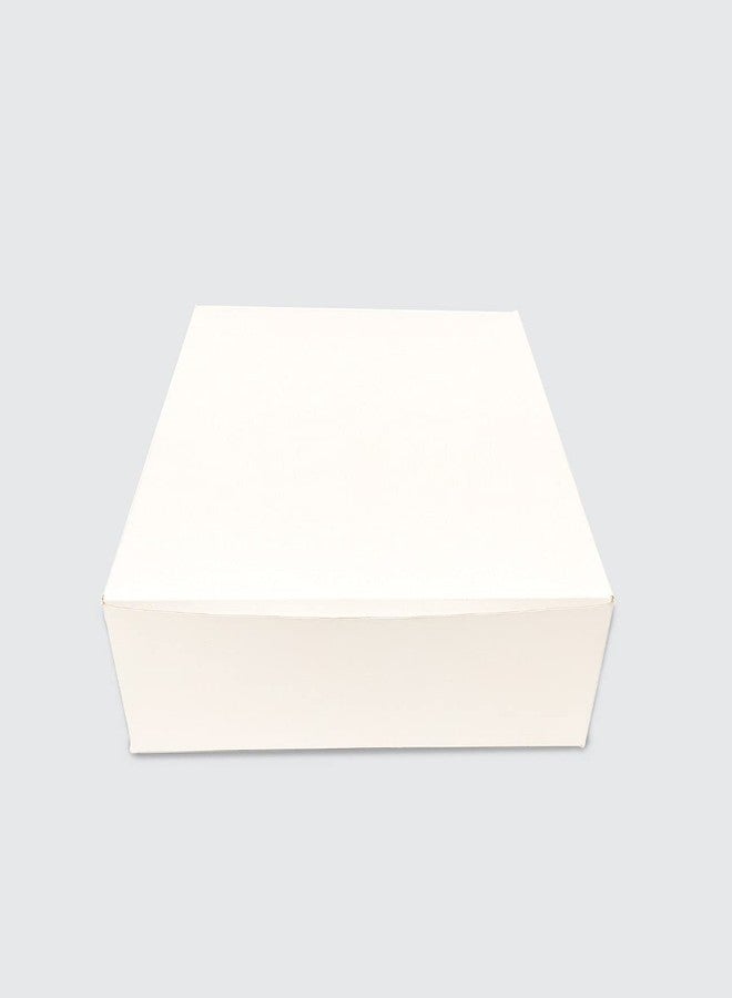 Intactmedia 12-Slot Cupcake Box with Removable Cavity Tray, 12x12x4 Inch Plain White 350GSM Duplex Paper, Eco-Friendly Bakery Packaging (Pack of 5) - Image 2